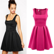 2015 Summer Fashion Women Sleeveless MID Dress (50078-1)